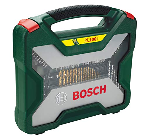 Bosch X-Line coffret 100 pièces titane bois pierre métal