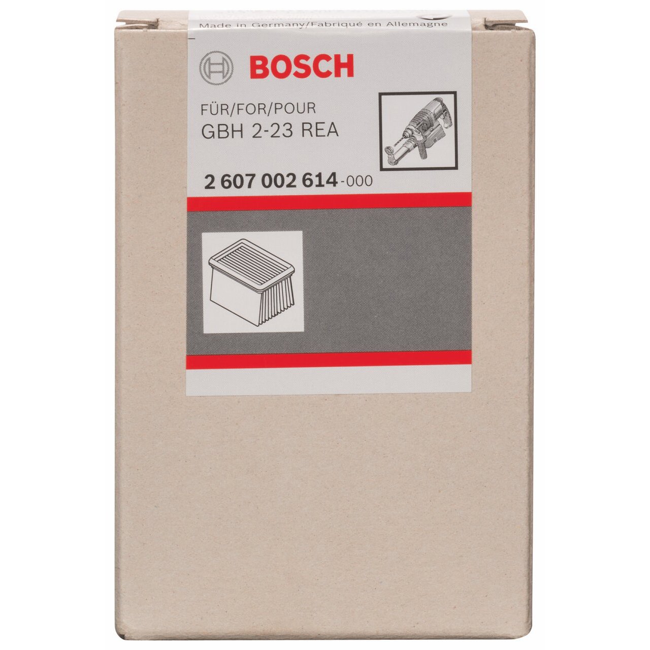Bosch 2607002614 filtre GBH 2-23REA poussière