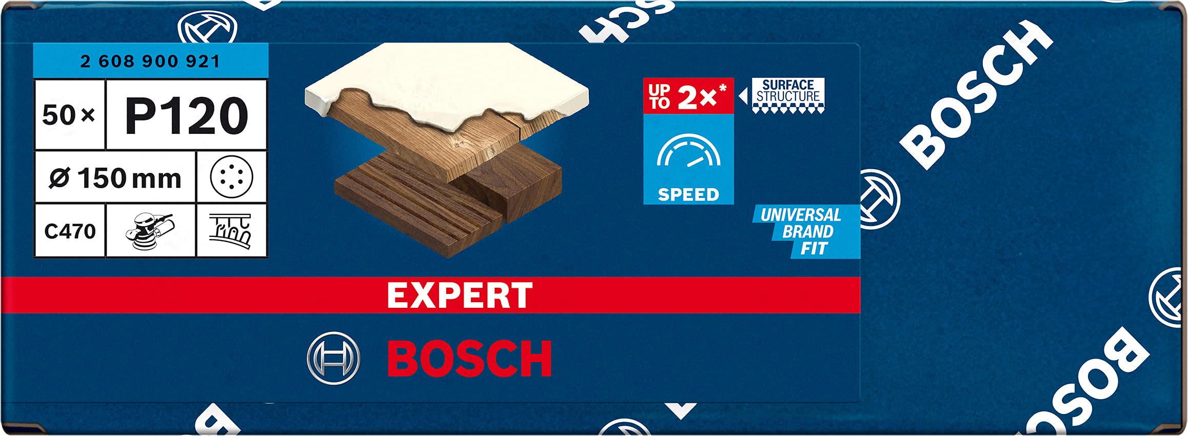 Bosch EXPERT C470 Abrasif 150mm G120 x50
