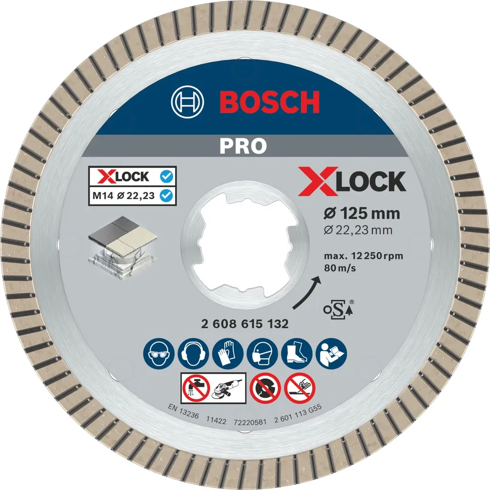 Bosch PRO Ceramic disque diamant X-Lock 125 mm