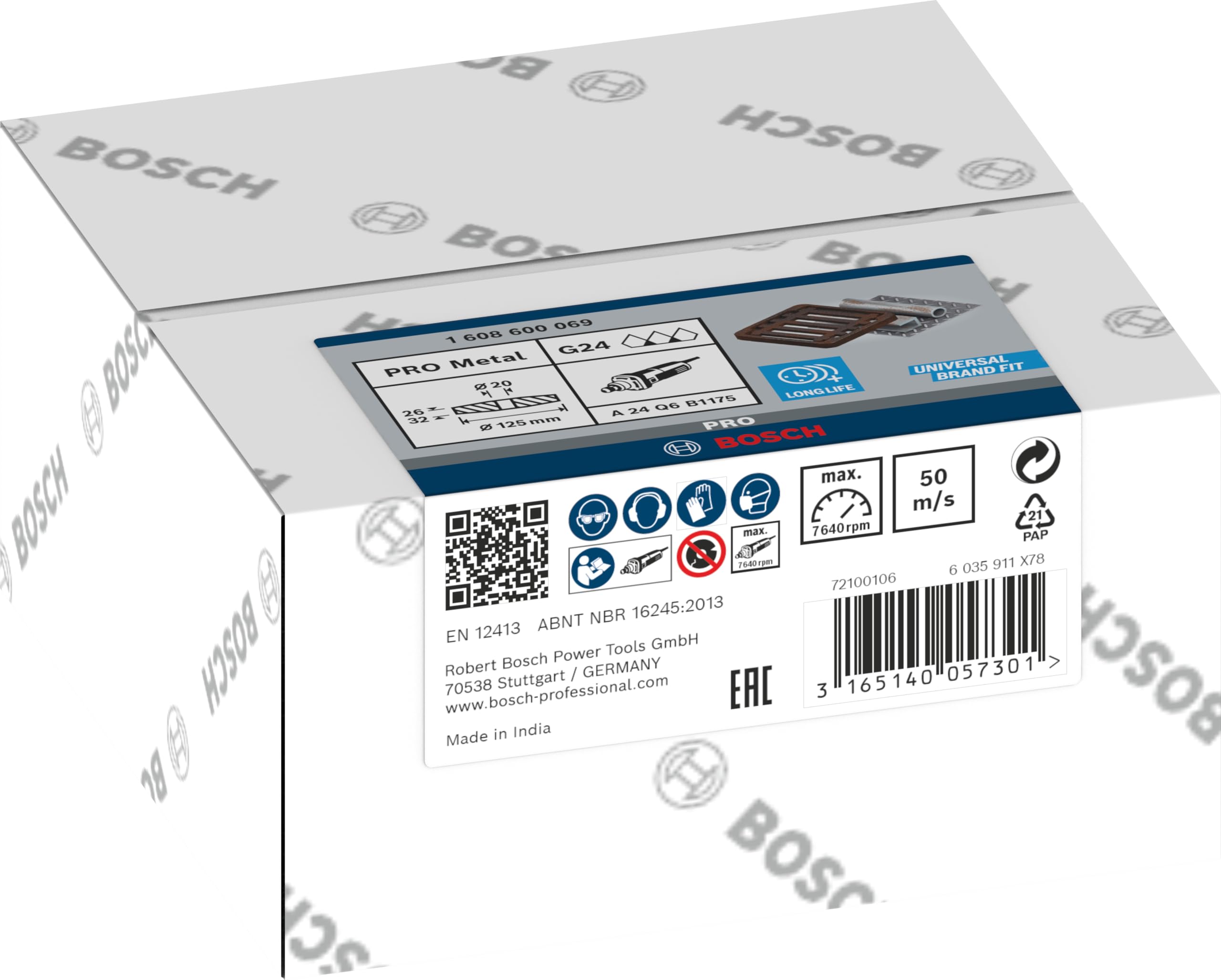 Bosch PRO meule assiette métal 125 mm G24 20 mm