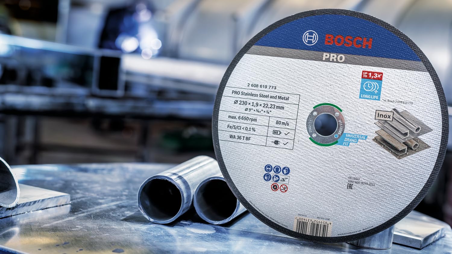 Bosch PRO 2608619771 disque à tronçonner 180x1,6 mm inox