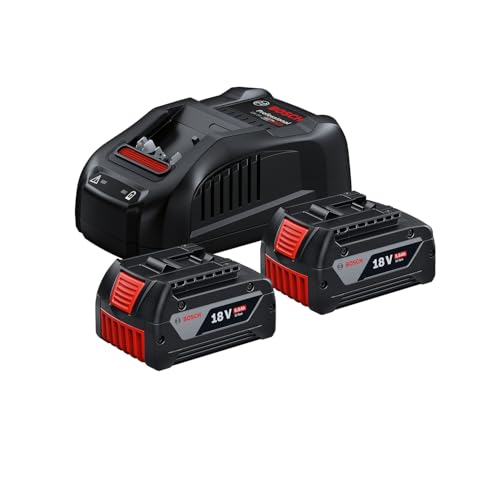 Bosch GBA 18V Starter-Set 2 Batteries 5.0Ah + Chargeur