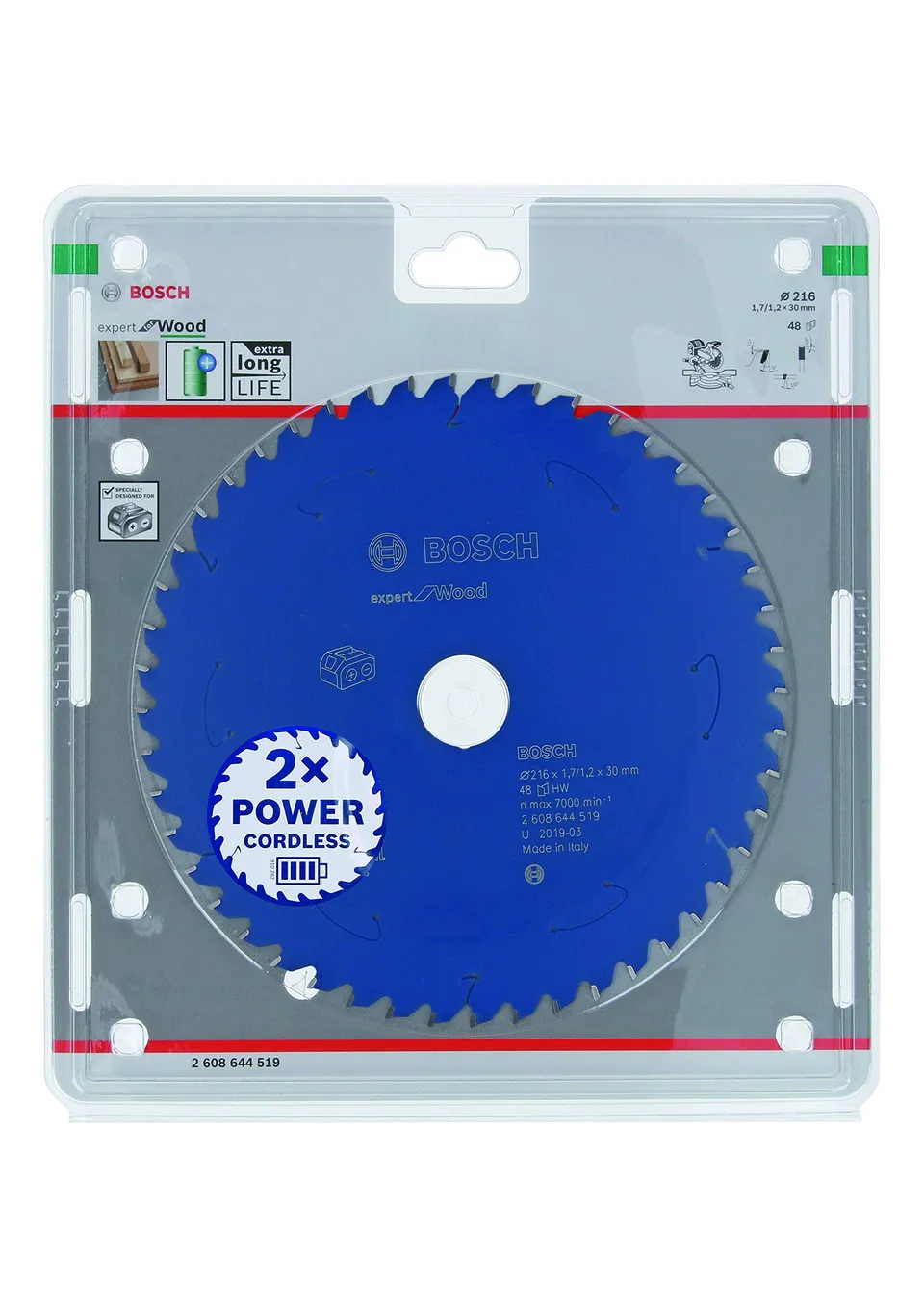 Bosch Expert for Wood lame scie circulaire 216 mm 48 dents bois