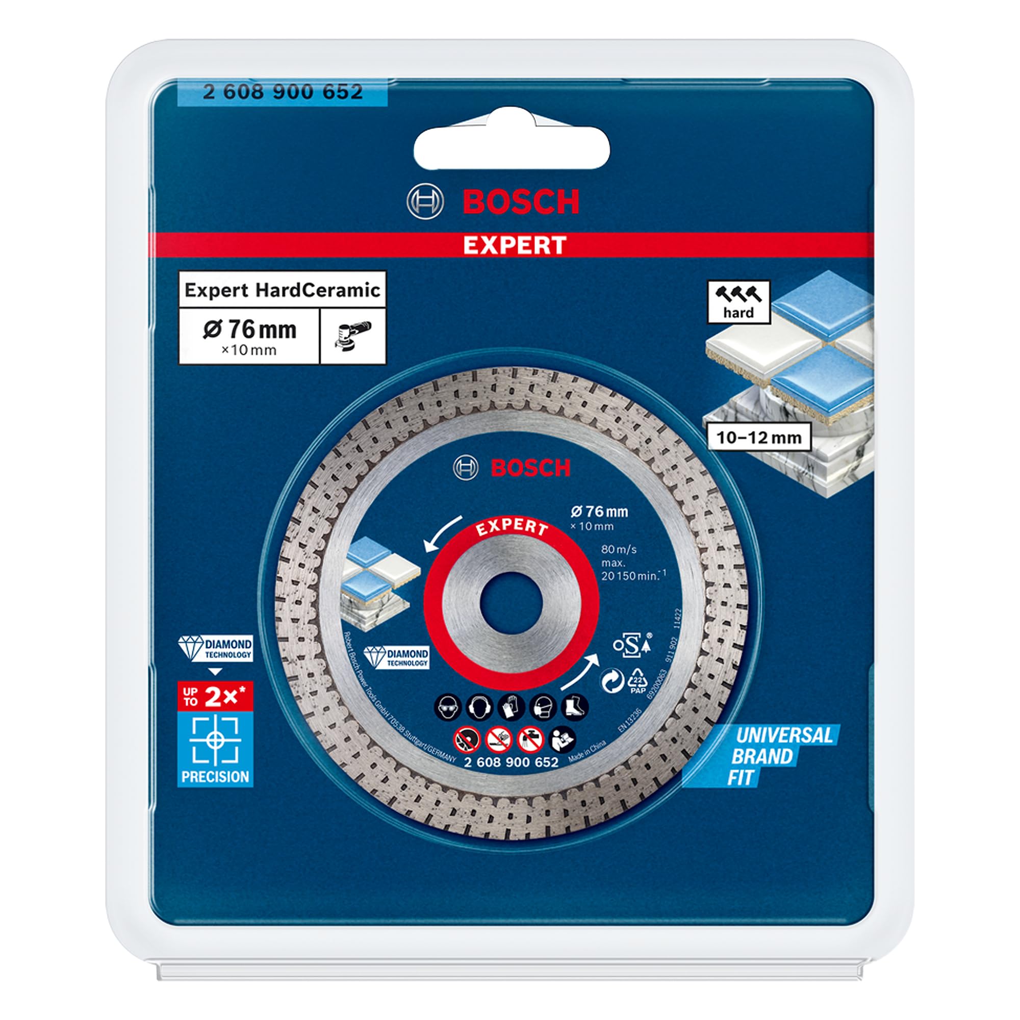 Bosch Expert HardCeramic disque diamant 76 mm carrelage dur