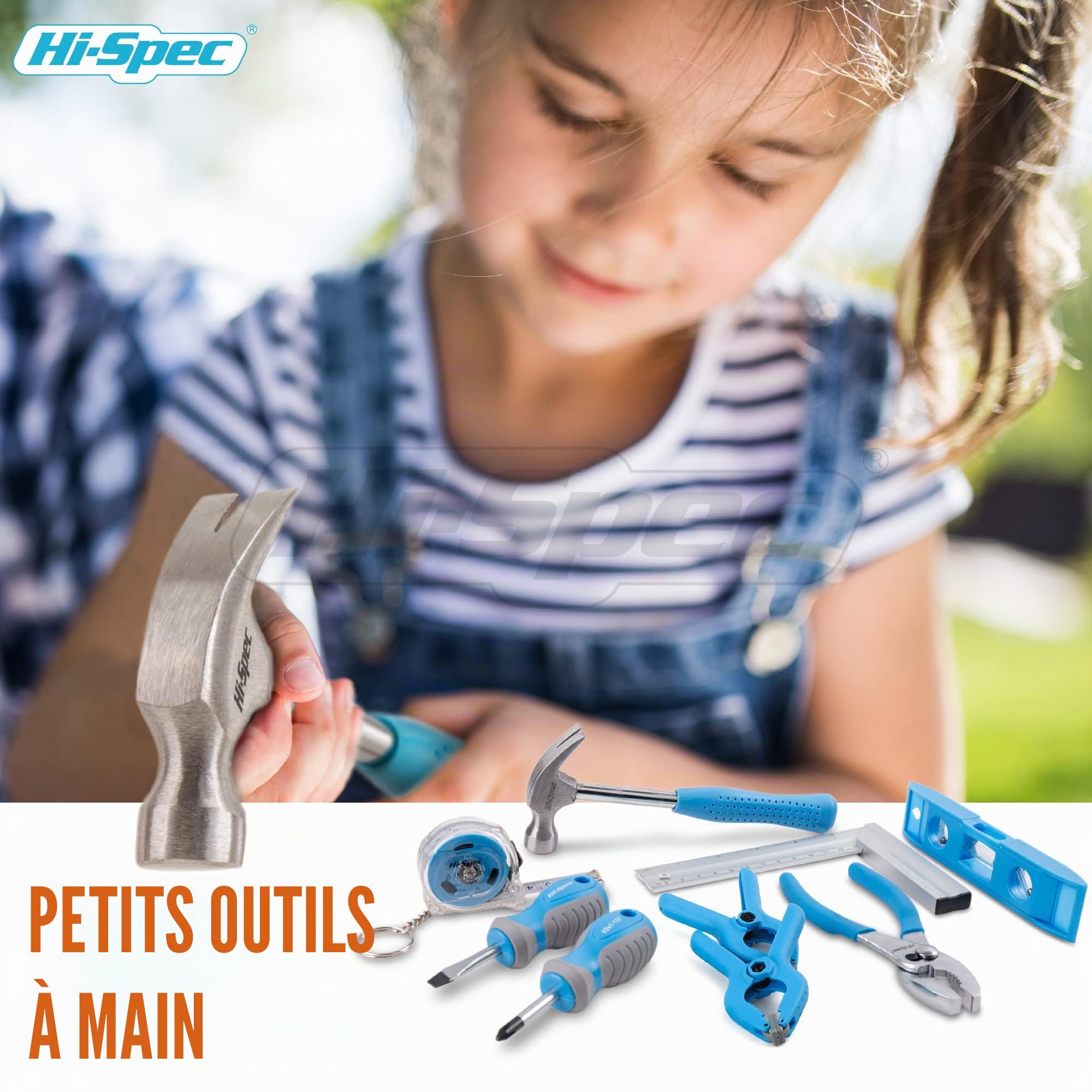 Hi-Spec KIDS Series mallette camion bleue 17 pièces