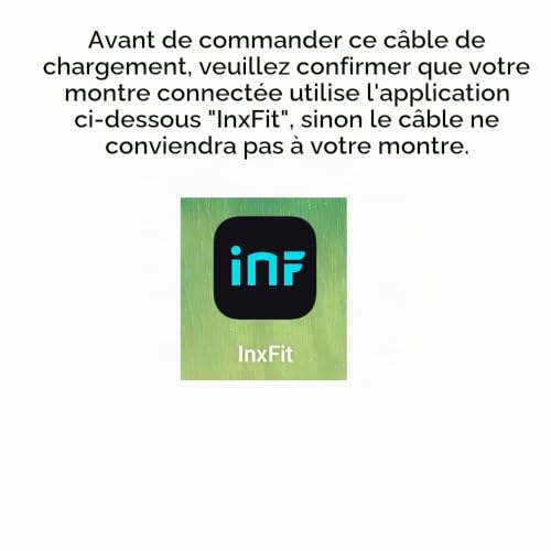 GRV Câbles de charge câble montre InxFit 2 broches magnétique
