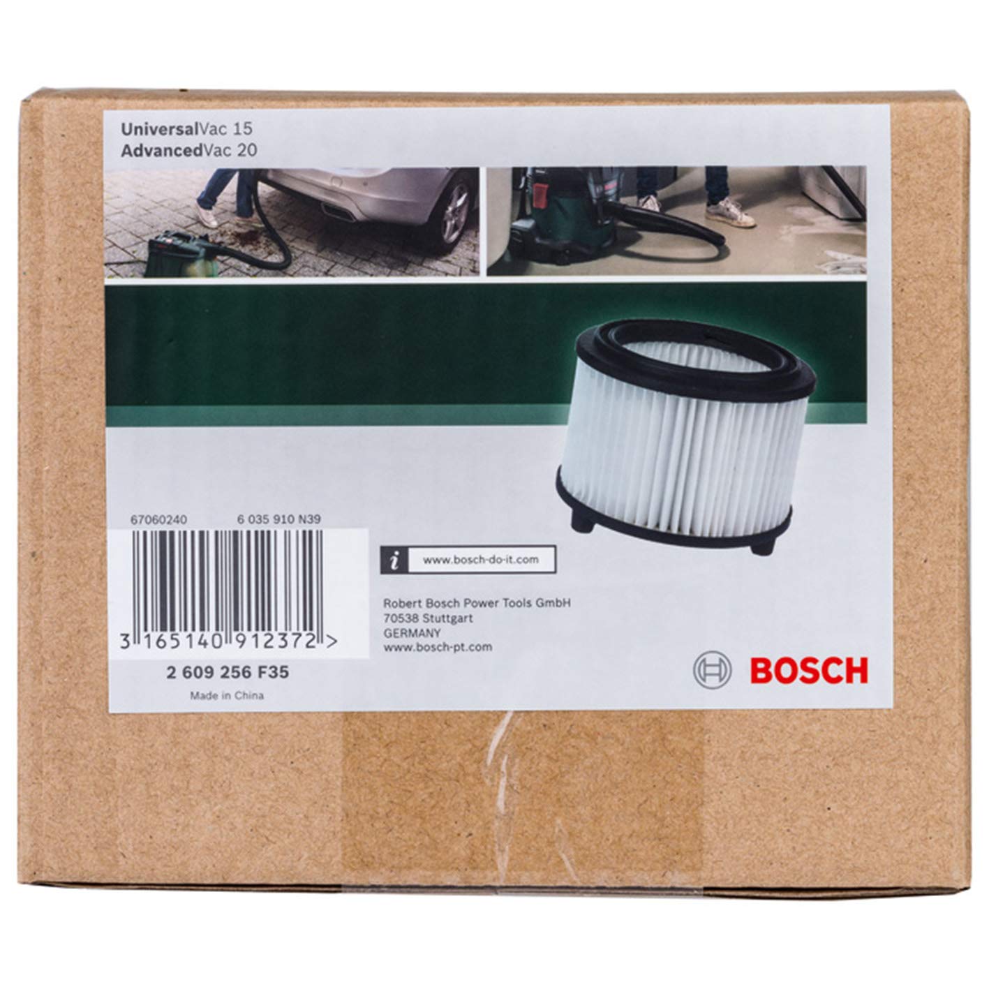 Bosch filtre à plis UniversalVac 15 AdvancedVac 20