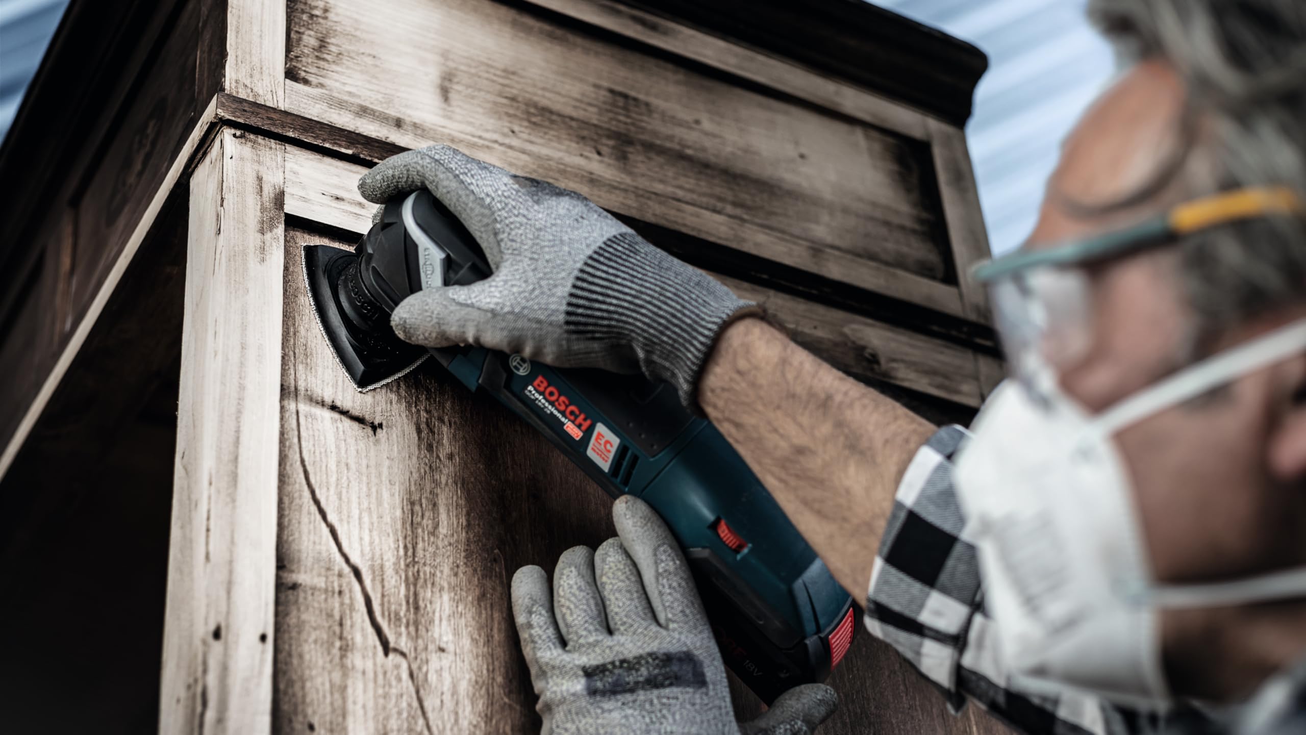 Bosch Expert C470 feuille abrasive delta 93 mm G80 lot 50