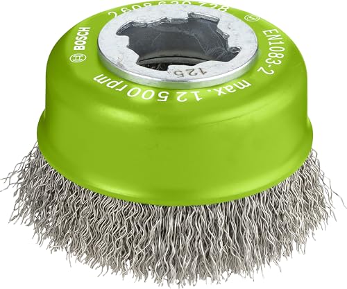Bosch PRO Stainless Steel brosse boisseau ondulee 75 mm inox