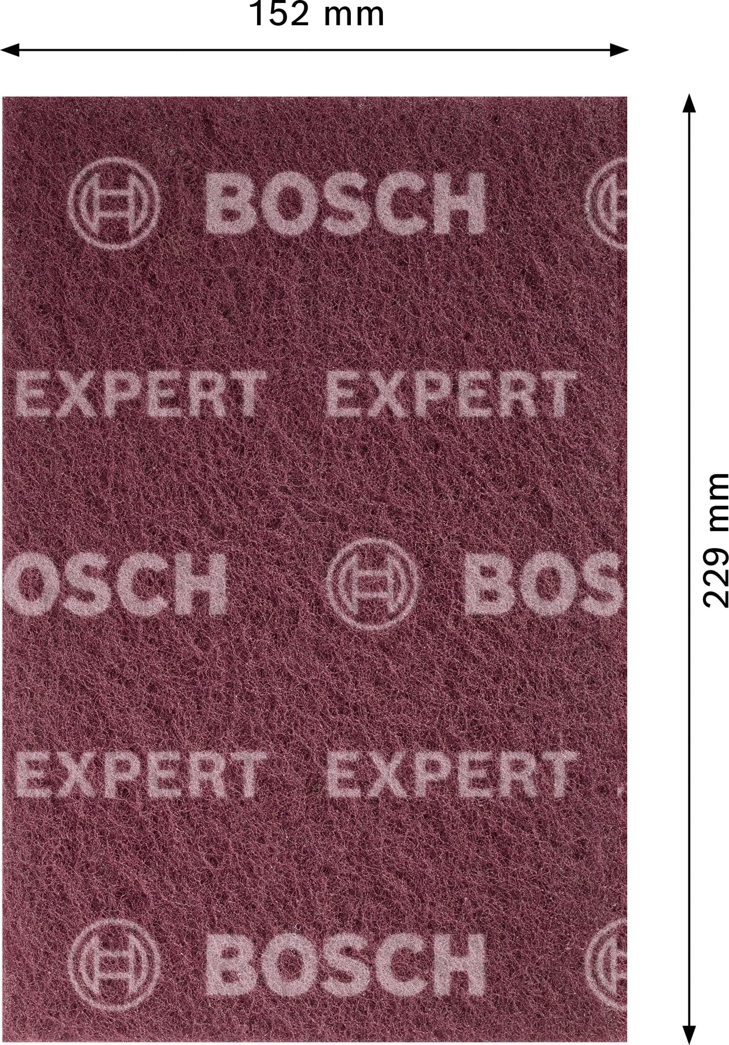 Bosch Expert N880 tampon abrasif non-tissé 152x229 mm très fin A