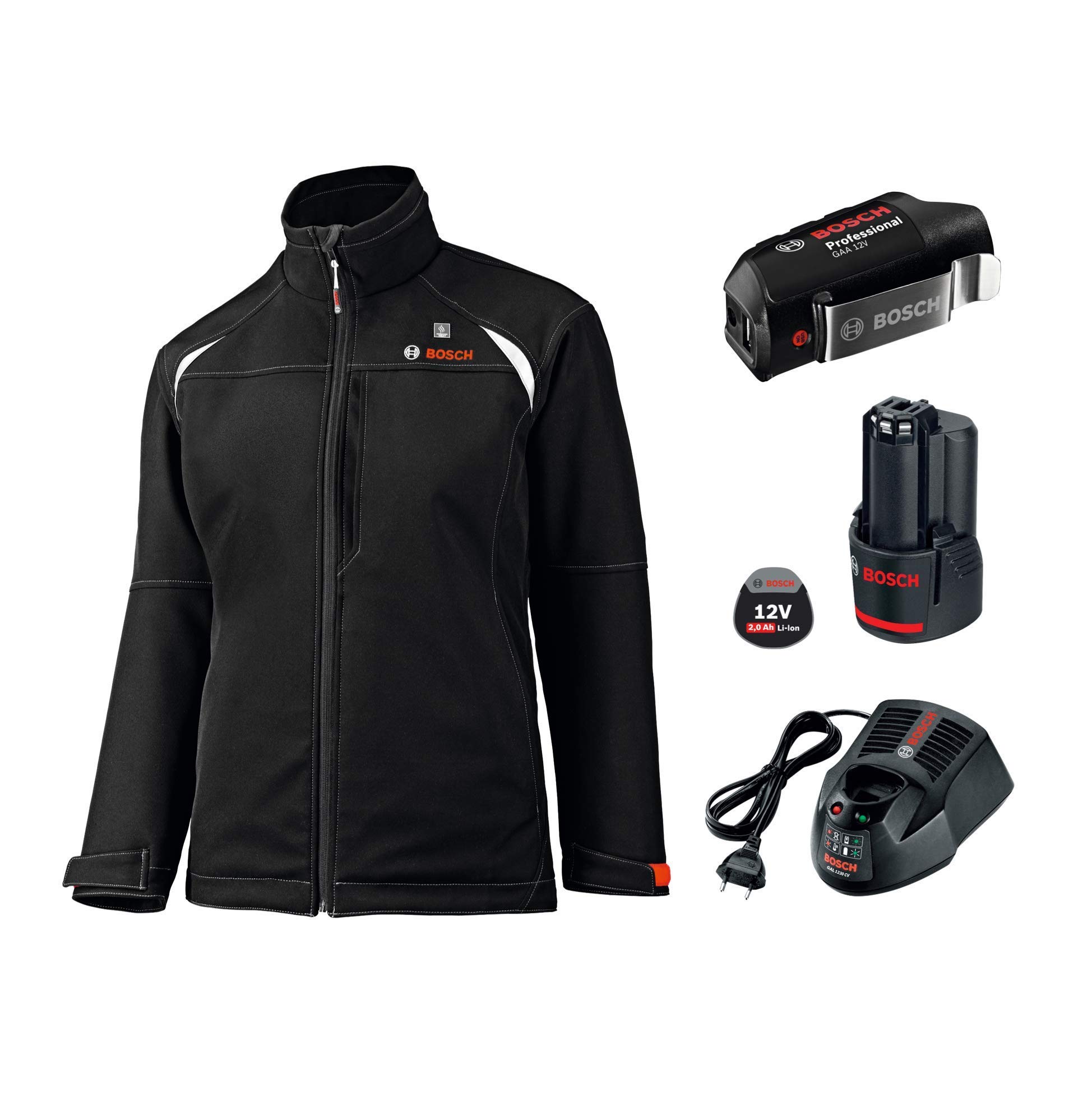 Bosch GHJ veste chauffante noire 3XL kit batterie 12V