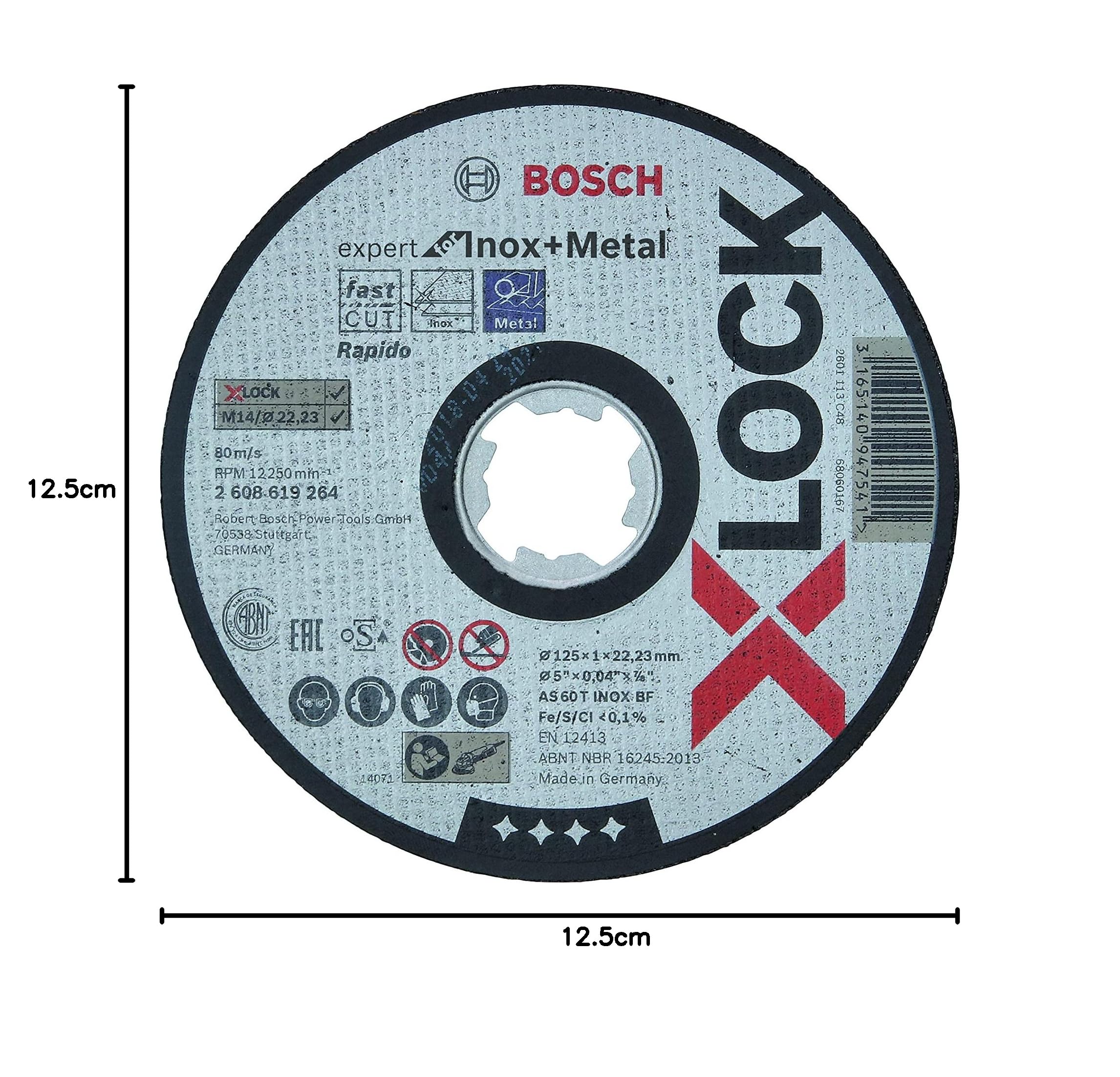 Bosch Expert 2608619264 disque à tronçonner inox 125 mm