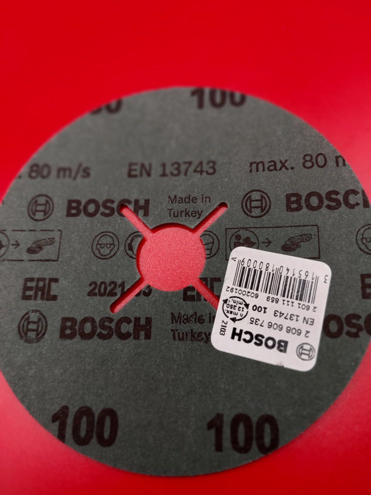 Bosch PRO R574 disque fibre acier 125 mm grain 80