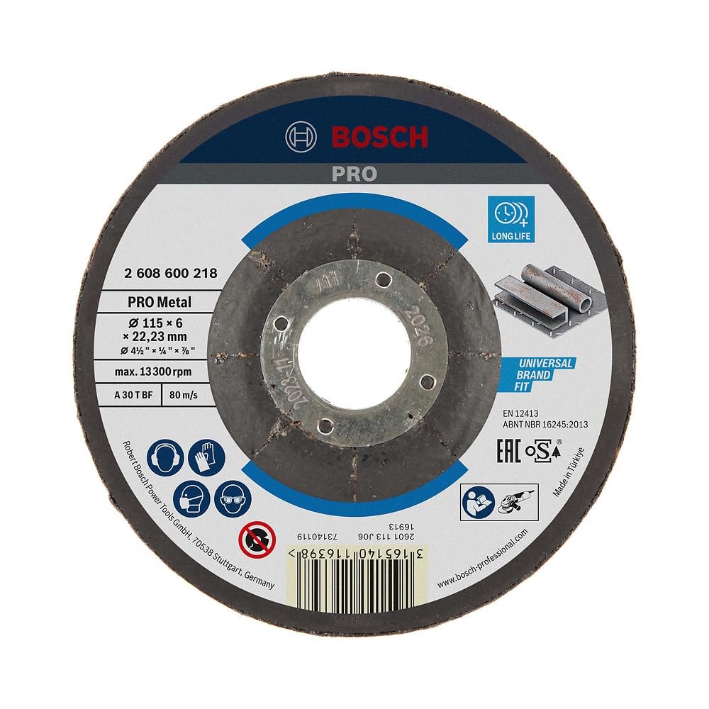Bosch PRO Metal Disque à meuler 125x6x22,23 mm acier
