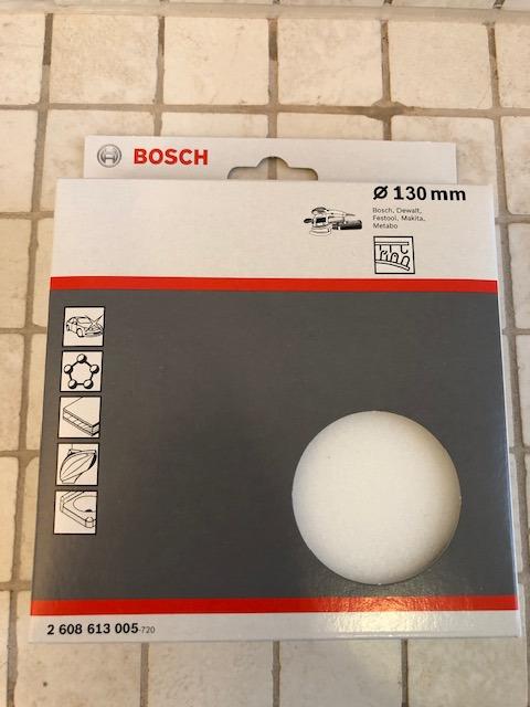 Bosch disque à polir 130 mm éponge grise excentrique