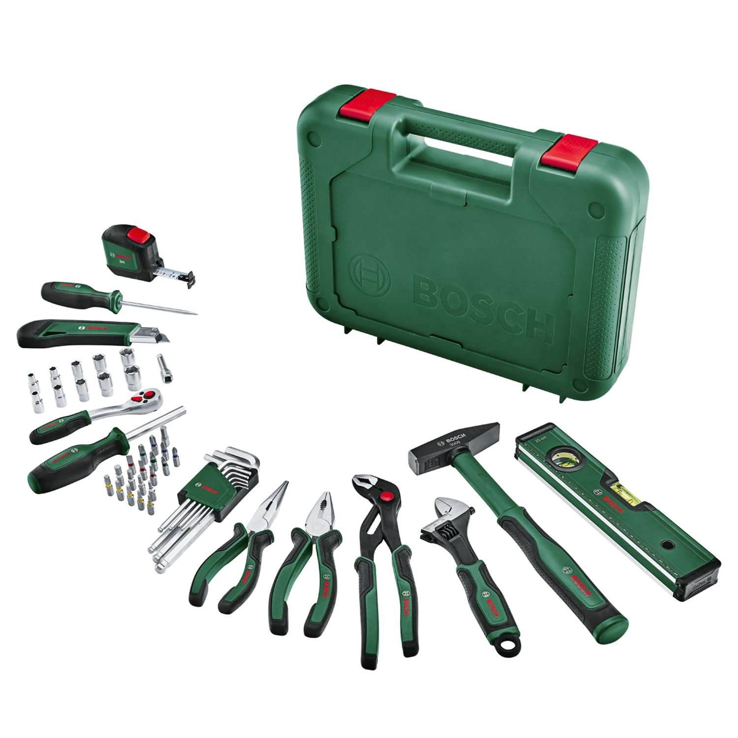 Bosch Universal set 25 outils à main marteau pince sac tissu