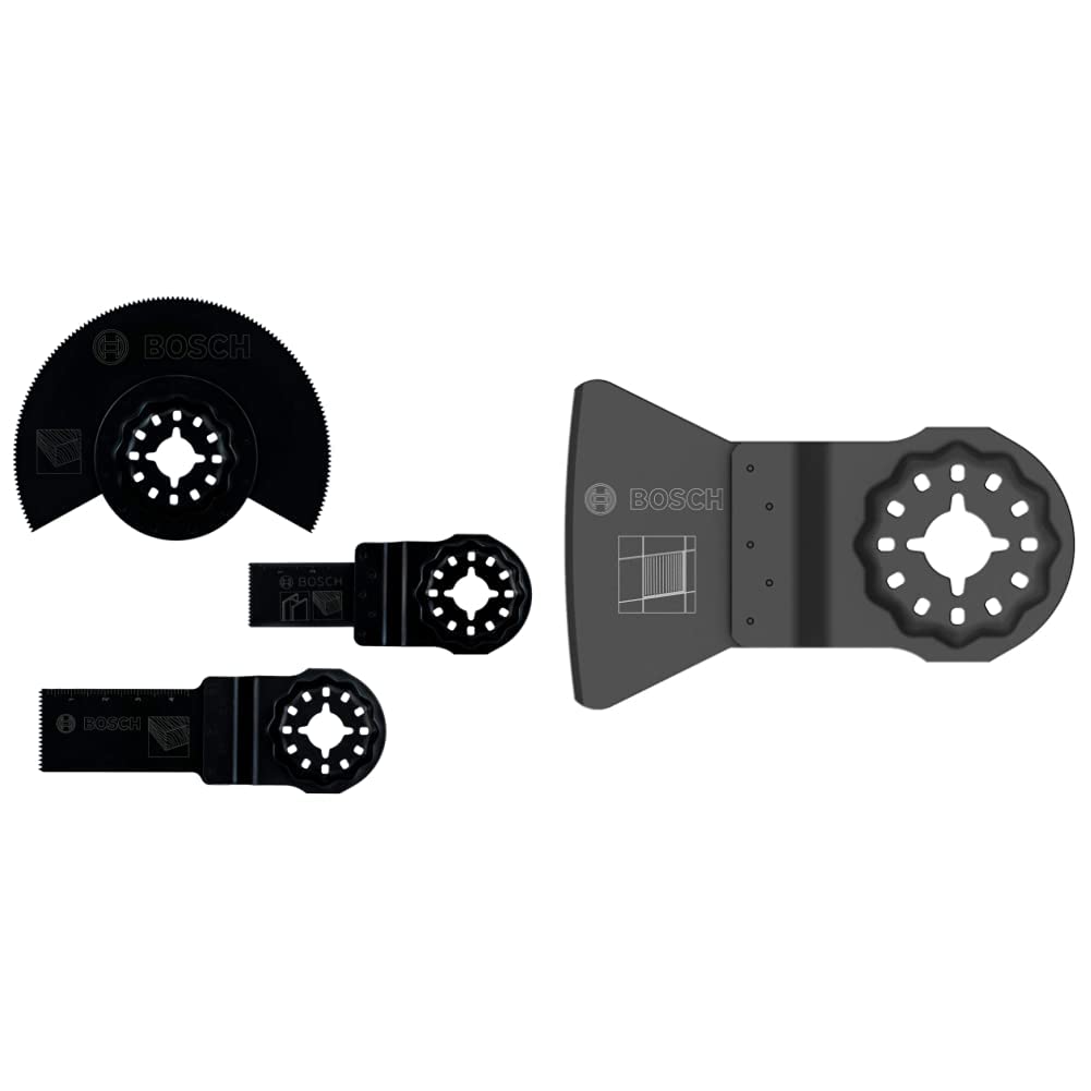 Bosch 2607017323 Set 3 Lames Outil Multifonction Bois et Métal