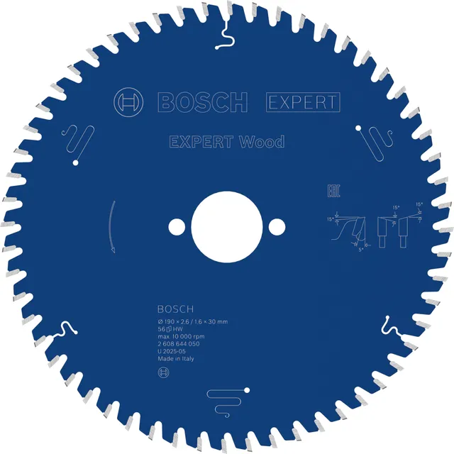 Bosch EXPERT Wood lame scie circulaire 190x30 mm T56 bois