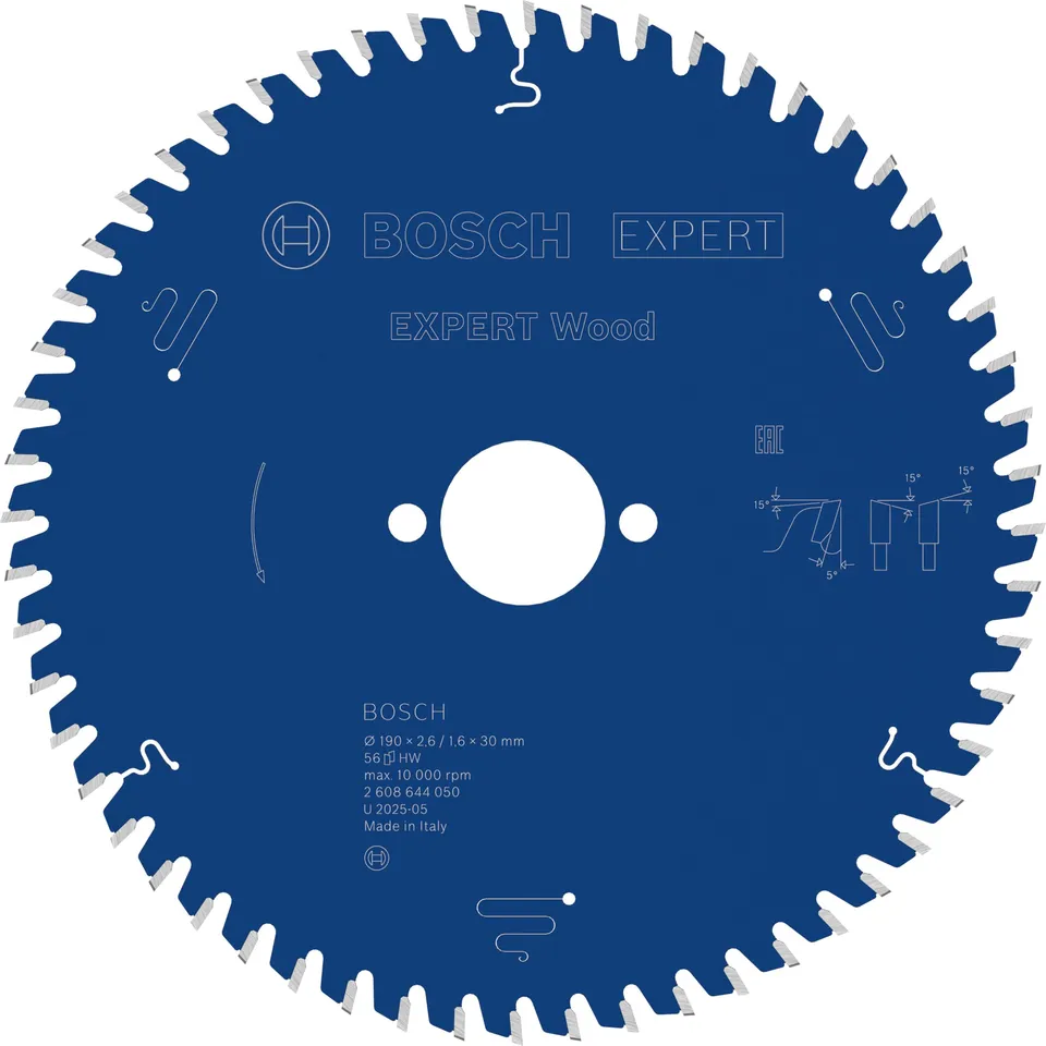 Bosch EXPERT Wood lame scie circulaire 190x30 mm T56 bois