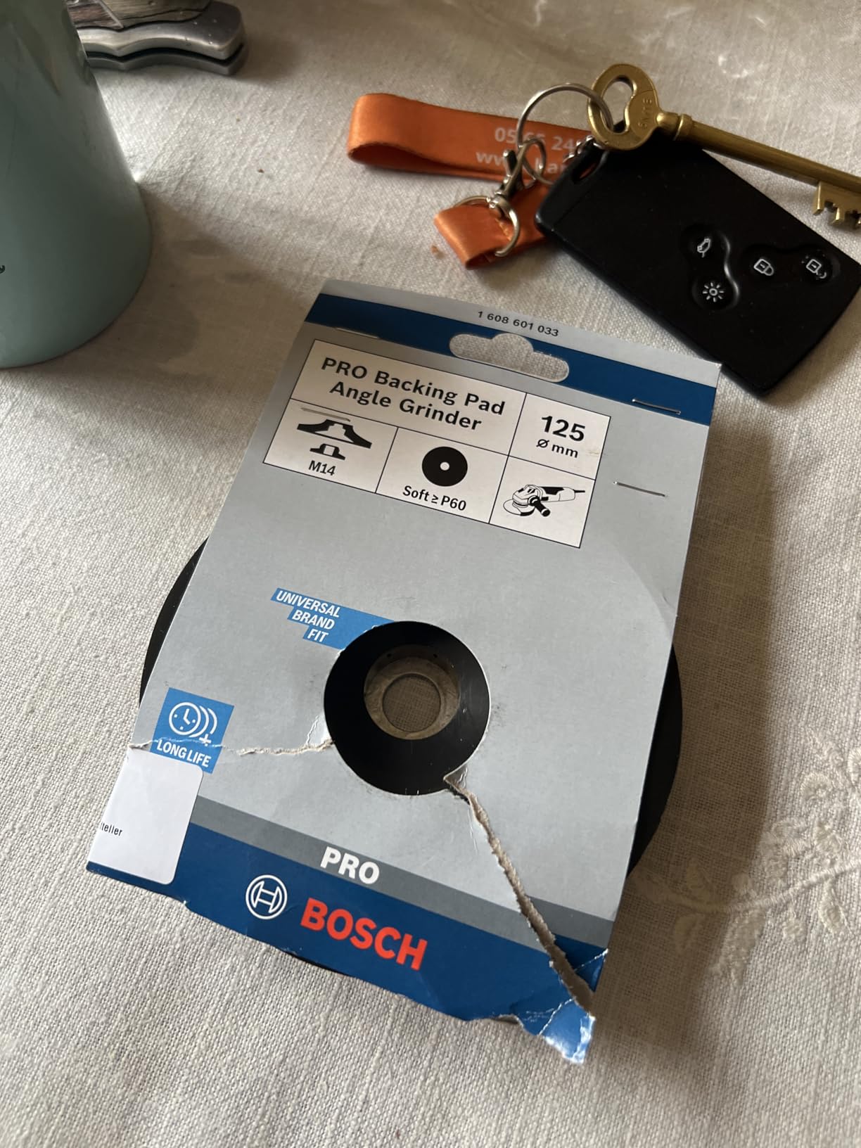 Bosch Abrasifs plateau ponçage 125 mm M14 gris