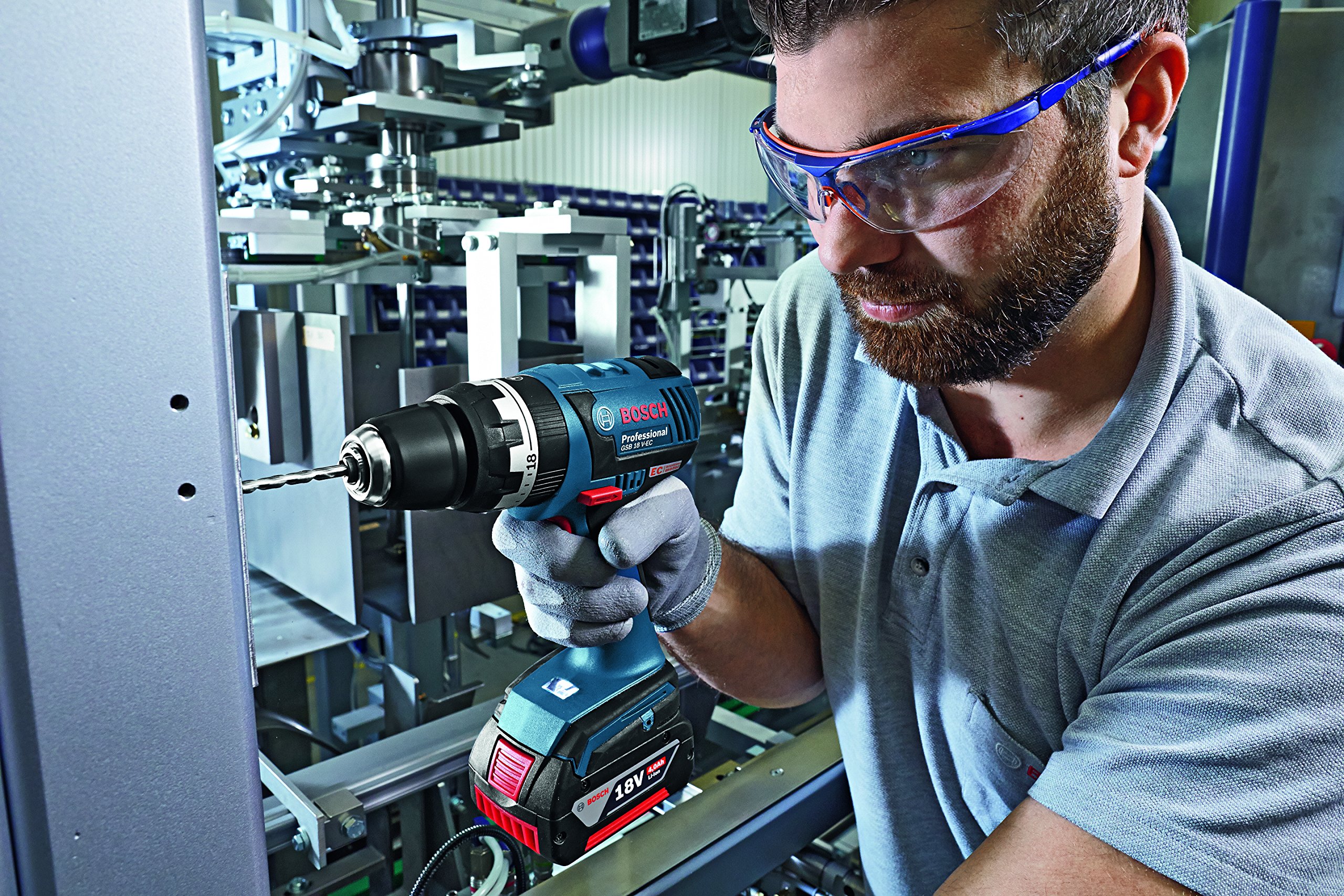 Bosch Professional GSB 18V Perceuse Percussion L-BOXX