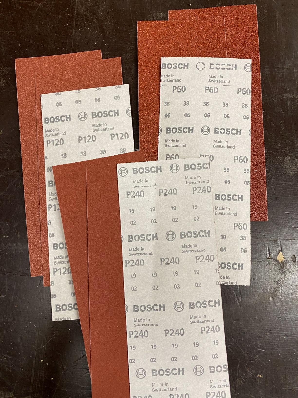 Bosch Kit Ponçage Manuel 15 pièces bois métal