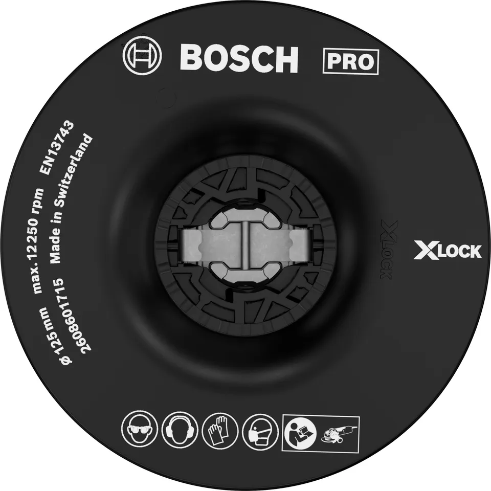 Bosch PRO Backing Pad Plateau Ponçage Moyen 125mm X-Lock