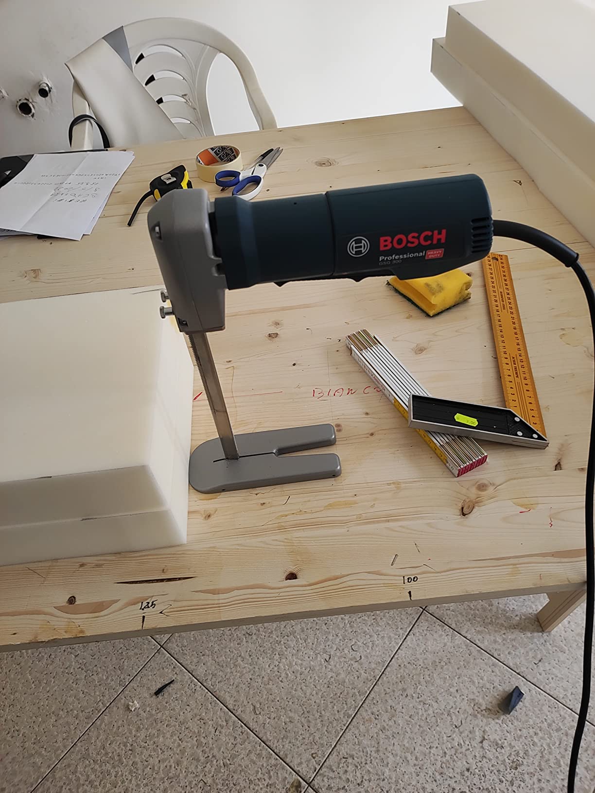 Bosch Lames de scie guidage lame 130 mm scie mousse GSG 300