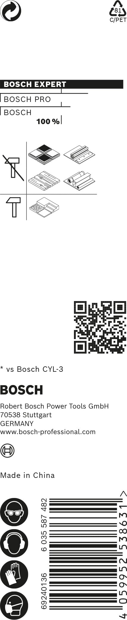 Bosch HEX-9 foret multi-construction 4 mm béton