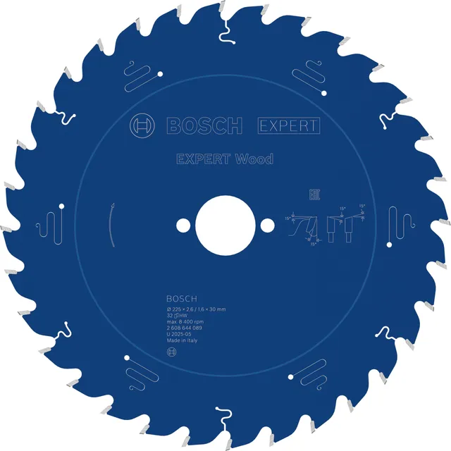 Bosch EXPERT Wood Lame scie circulaire 225 mm T32