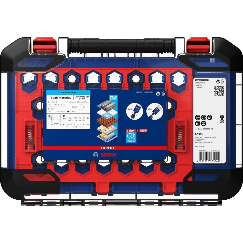 Bosch EXPERT Tough Material coffret scies trépans 20-76 mm