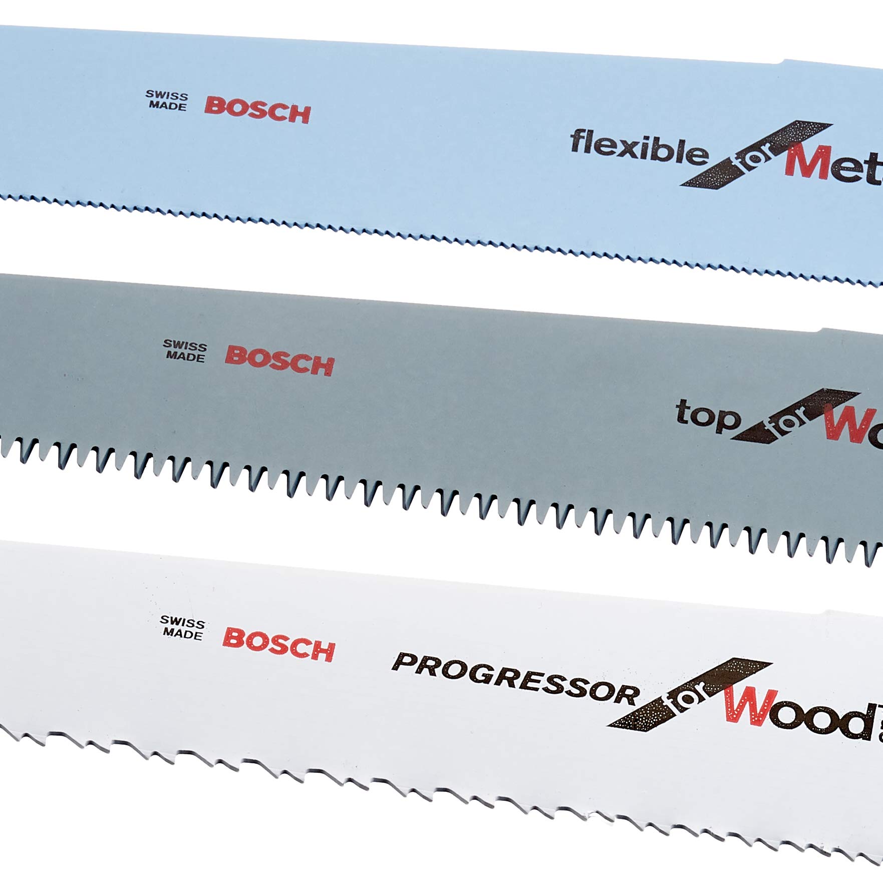Bosch Lames scie sauteuse 3 pièces bois métal plastique