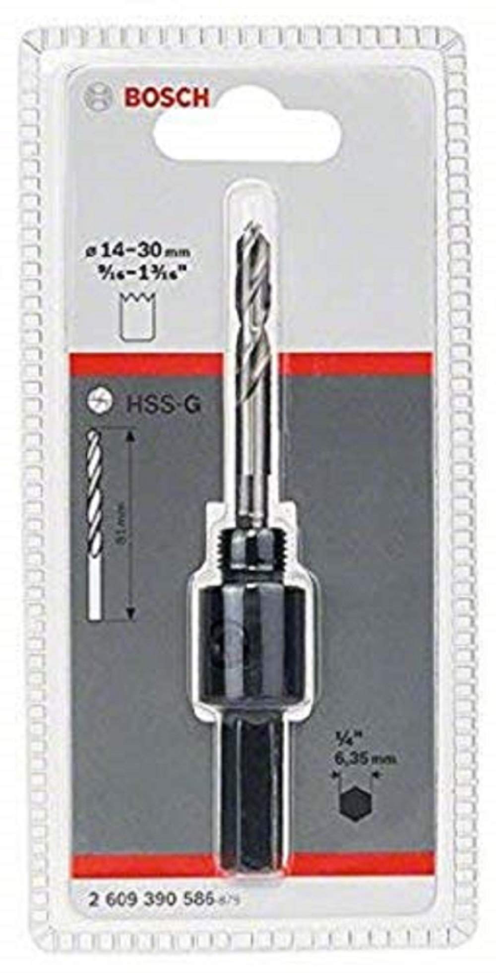 Bosch Adaptateur six pans 2609390586 14-30 mm scie cloche