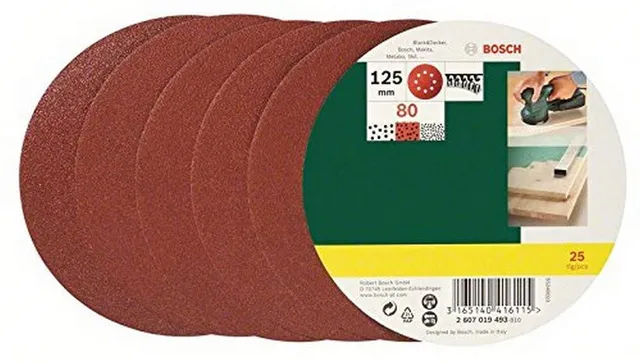 Bosch Abrasifs 25 disques excentrique 125 mm grain 80