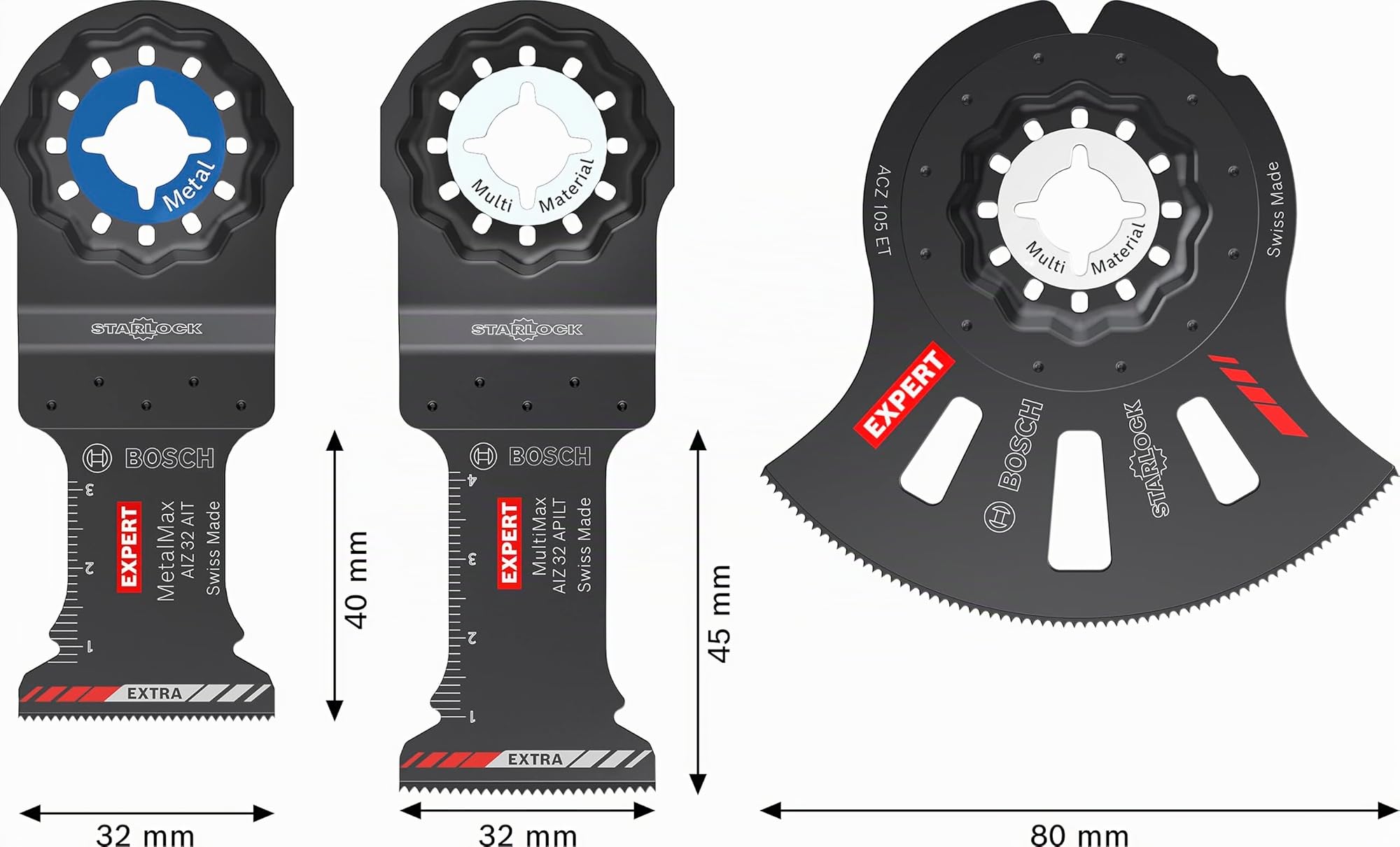 Bosch EXPERT Cutting kit 3 lames oscillantes Starlock
