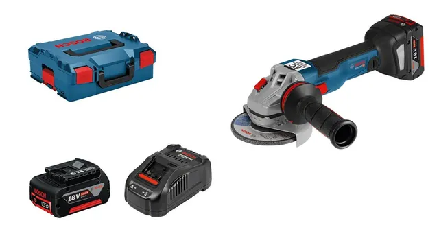Bosch GWS 18V-10 C meuleuse 125 mm 2x5,0Ah L-BOXX
