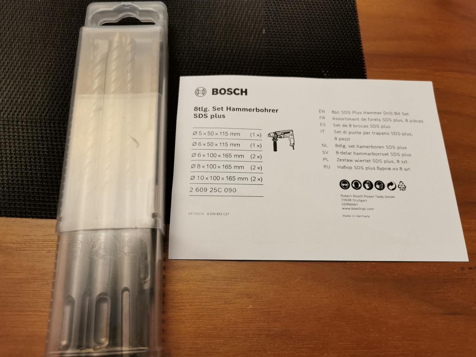 Bosch Forets coffret SDS plus béton 8 pièces