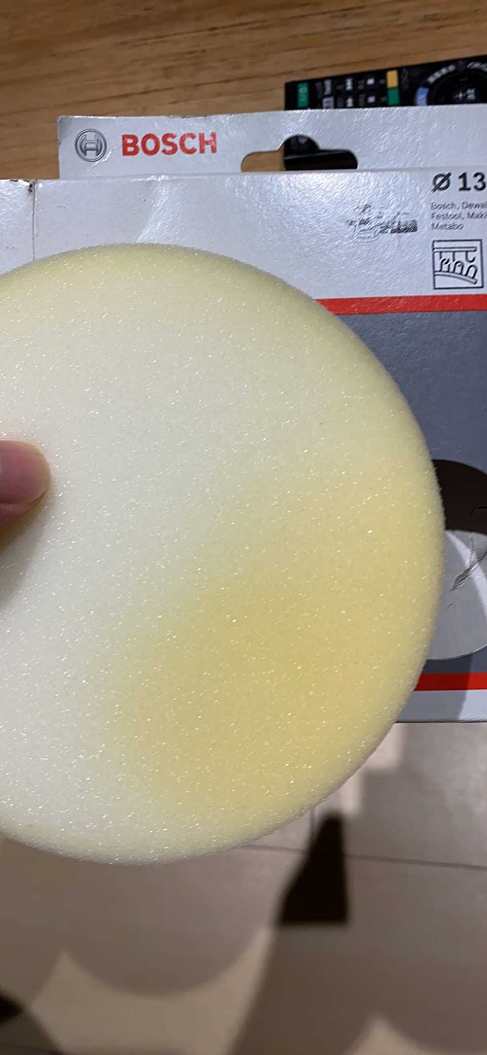 Bosch disque à polir 130 mm éponge grise excentrique
