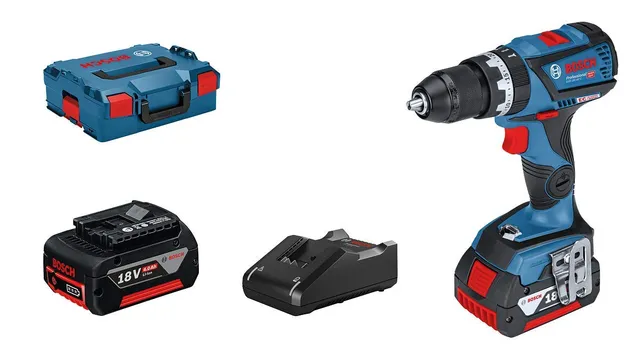 Bosch GSB 18V-60 C perceuse à percussion 18V 2x4Ah