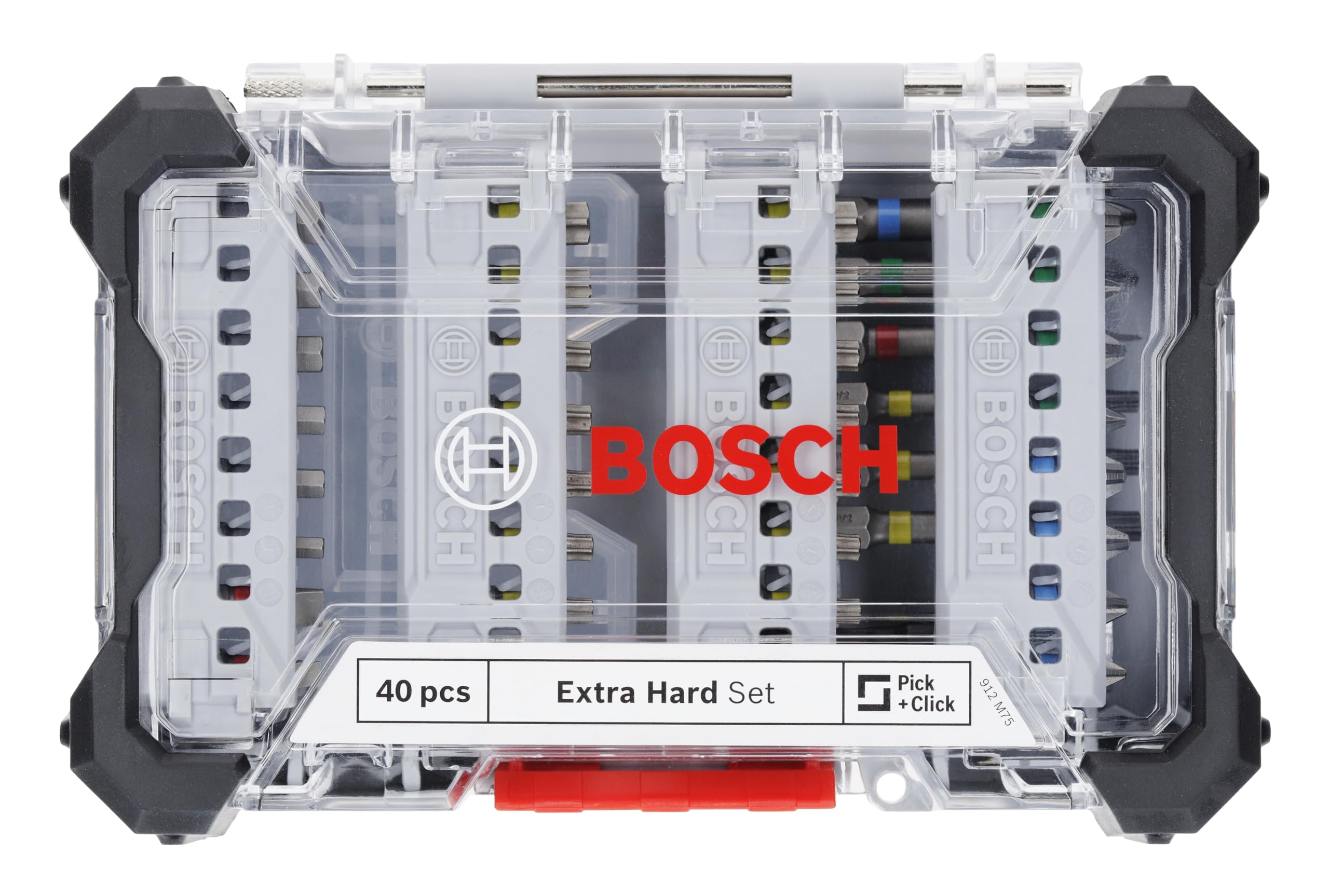 Bosch Coffret embouts vissage extra-durs 40 pièces Pick+Click