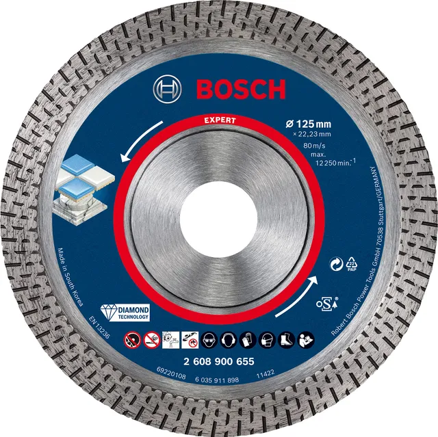 Bosch Expert HardCeramic disque diamant 125 mm carrelage dur