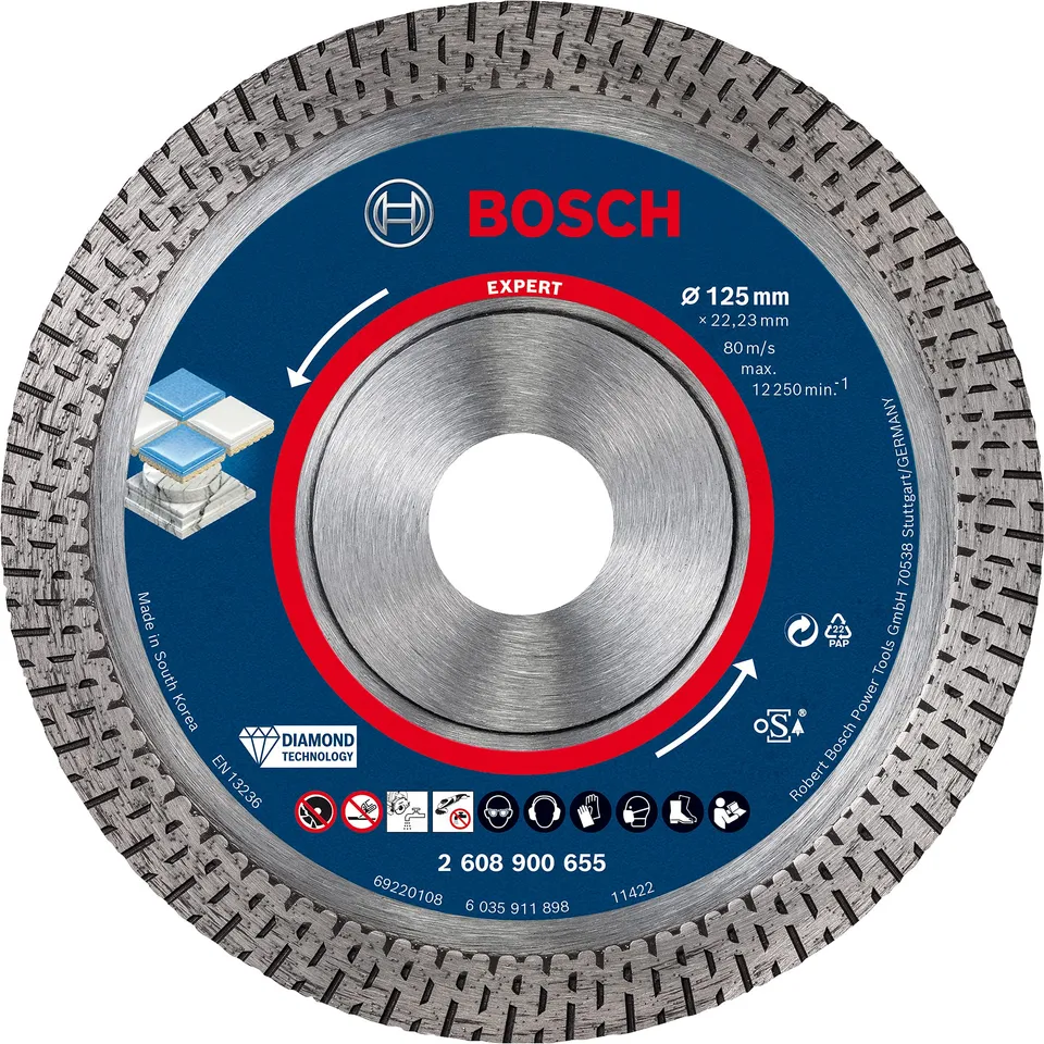 Bosch Expert HardCeramic disque diamant 125 mm carrelage dur