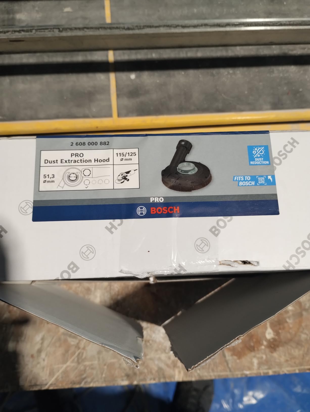 Bosch PRO Dust capot d'aspiration 115/125 mm sans clé