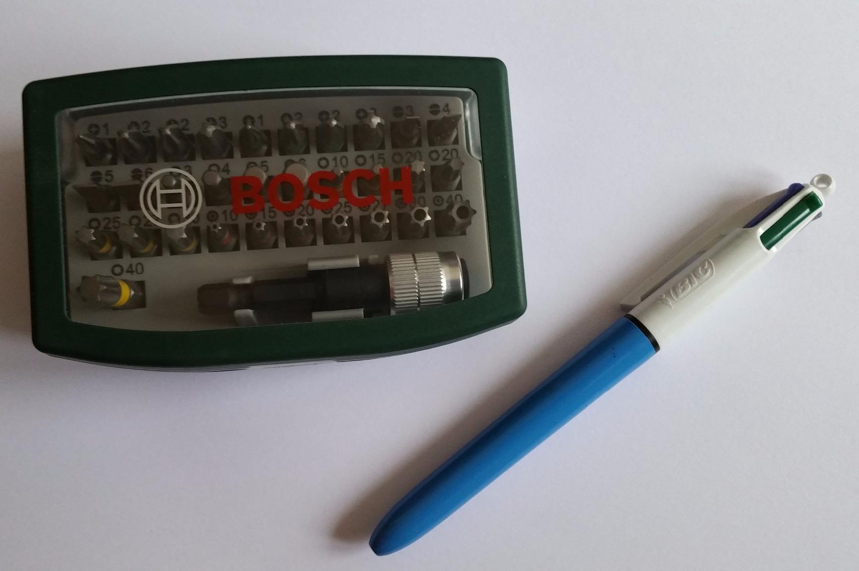 Bosch jeu embouts vissage 32 pièces code couleur tournevis