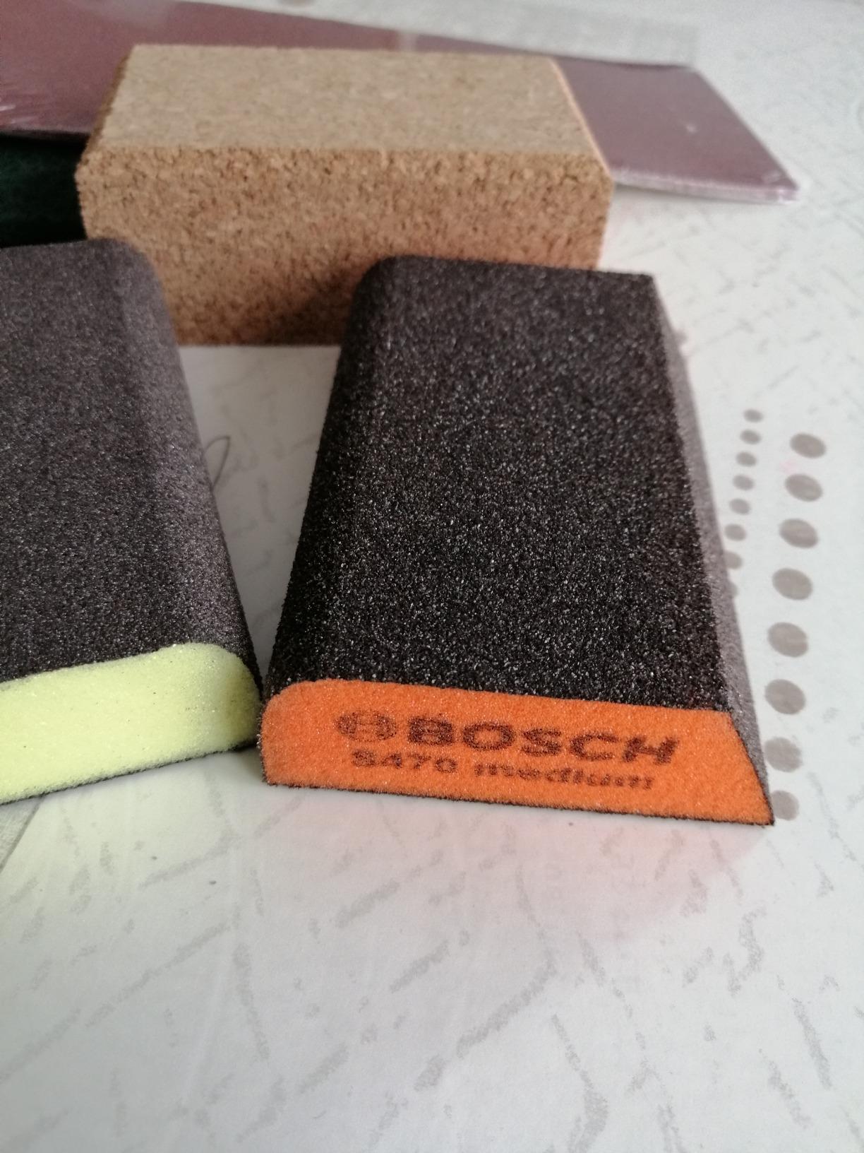 Bosch Kit Ponçage Manuel 15 pièces bois métal