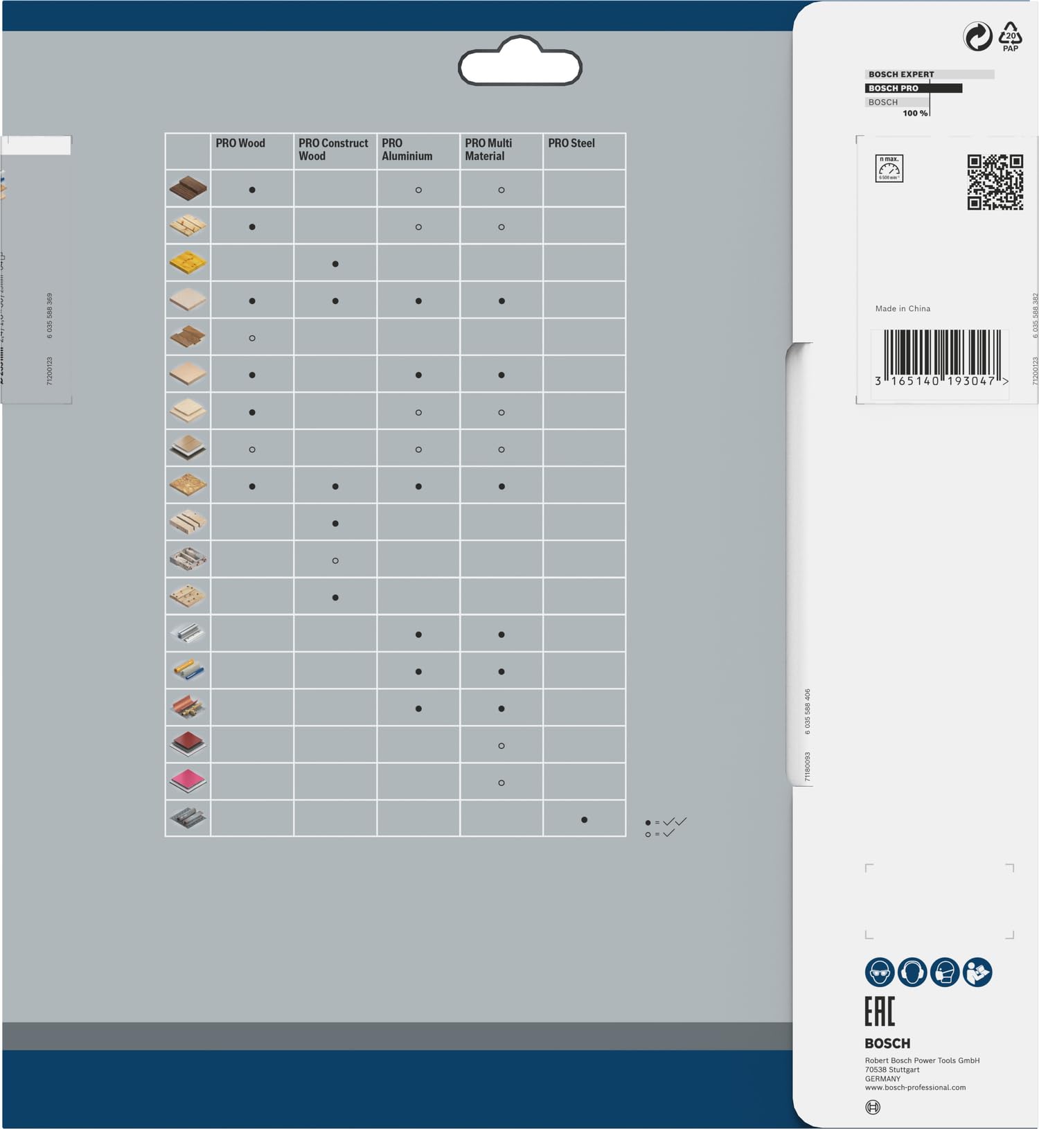 Bosch PRO Multi Material lame scie circulaire 235 mm alu plastique