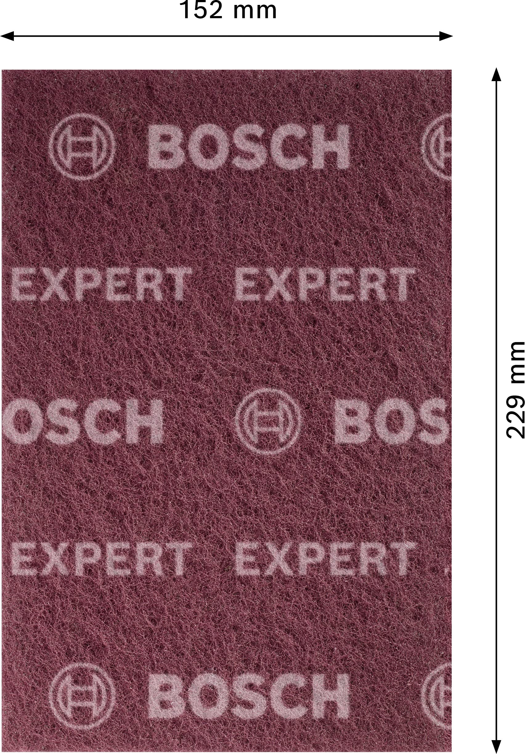 Bosch Expert N880 tampon abrasif non-tissé 152x229 mm très fin A