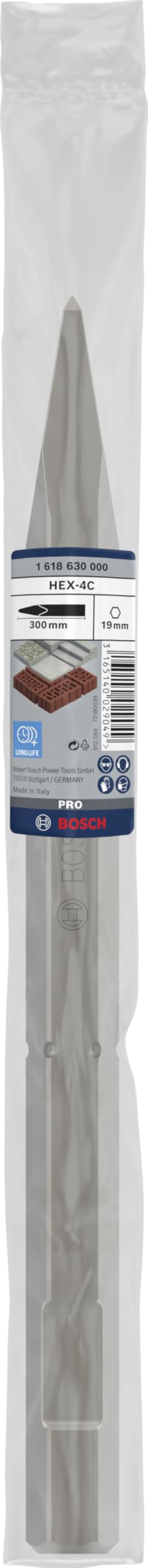 Bosch PRO HEX 19-4C burin pointu béton 300 mm emmanchement 19 mm