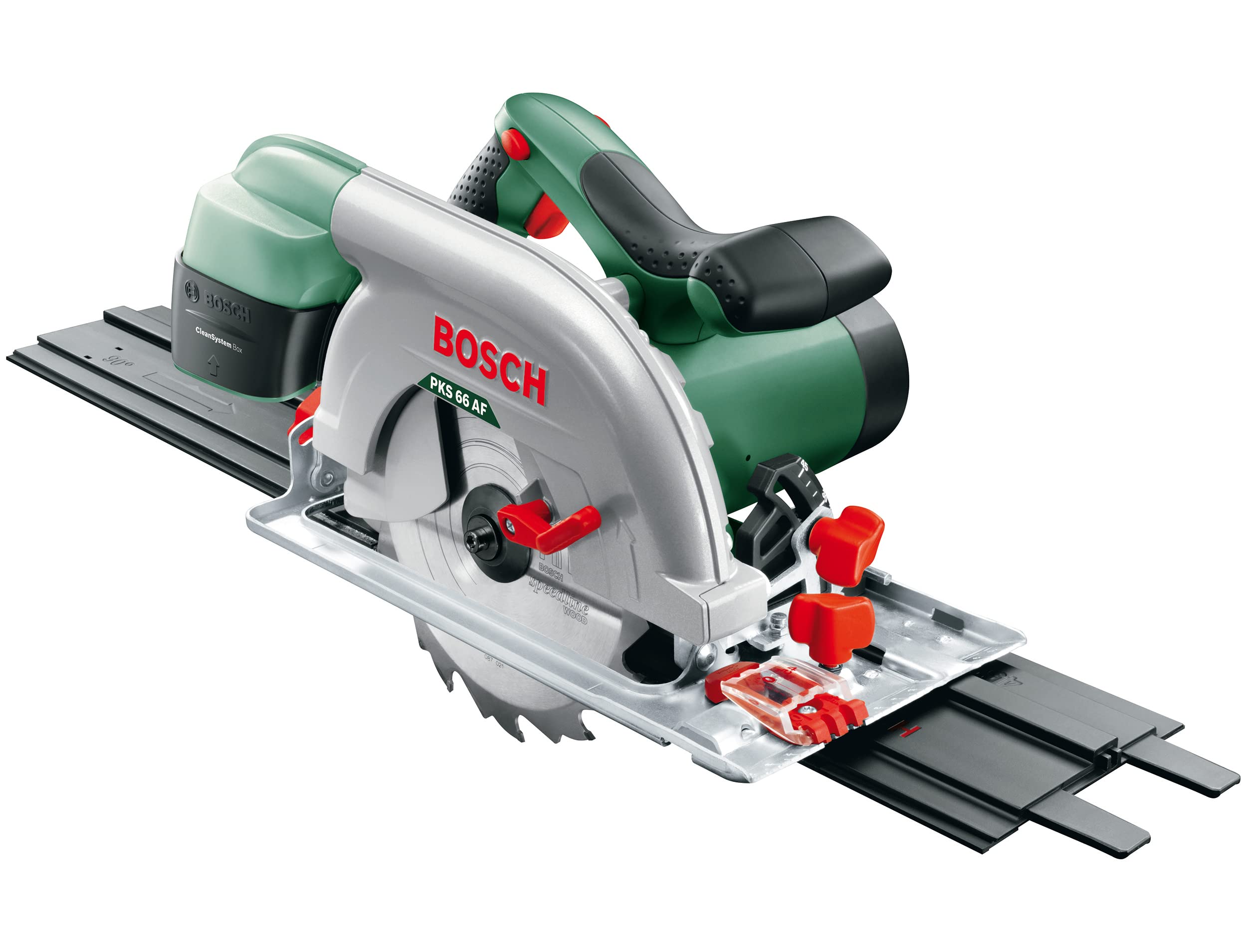 Bosch rails guidage 2x350 mm pinces pour PKS 55A/66A